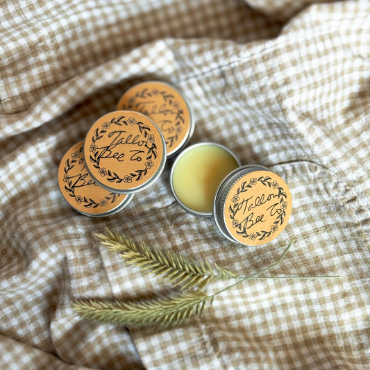 Beeswax + Tallow Lip Balm